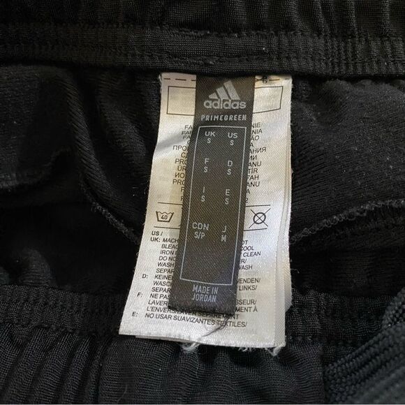 Adidas Men’s Essentials Warm-Up 3-Stripes Track Pants Black Red S FLAWS - Picture 4 of 8